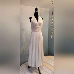 EVAN PICONE NWT Elegant Ivory Halter Dress